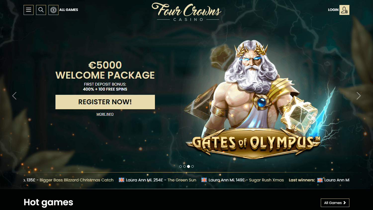 Four Crowns Casino Desktop screenshot
